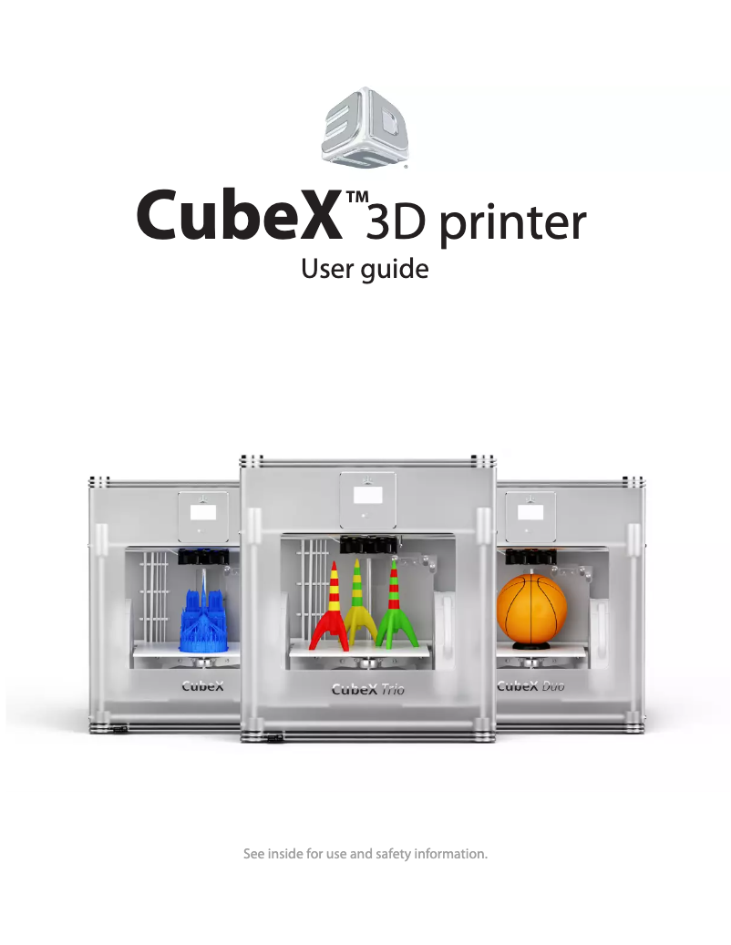 Page n°1 - Manuel utilisateur 3D Systems 401383