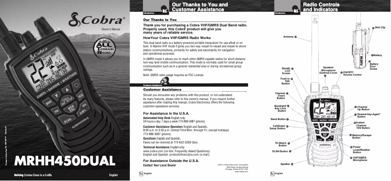 Image de la première page du manuel de l'appareil MR HH450 CAMO