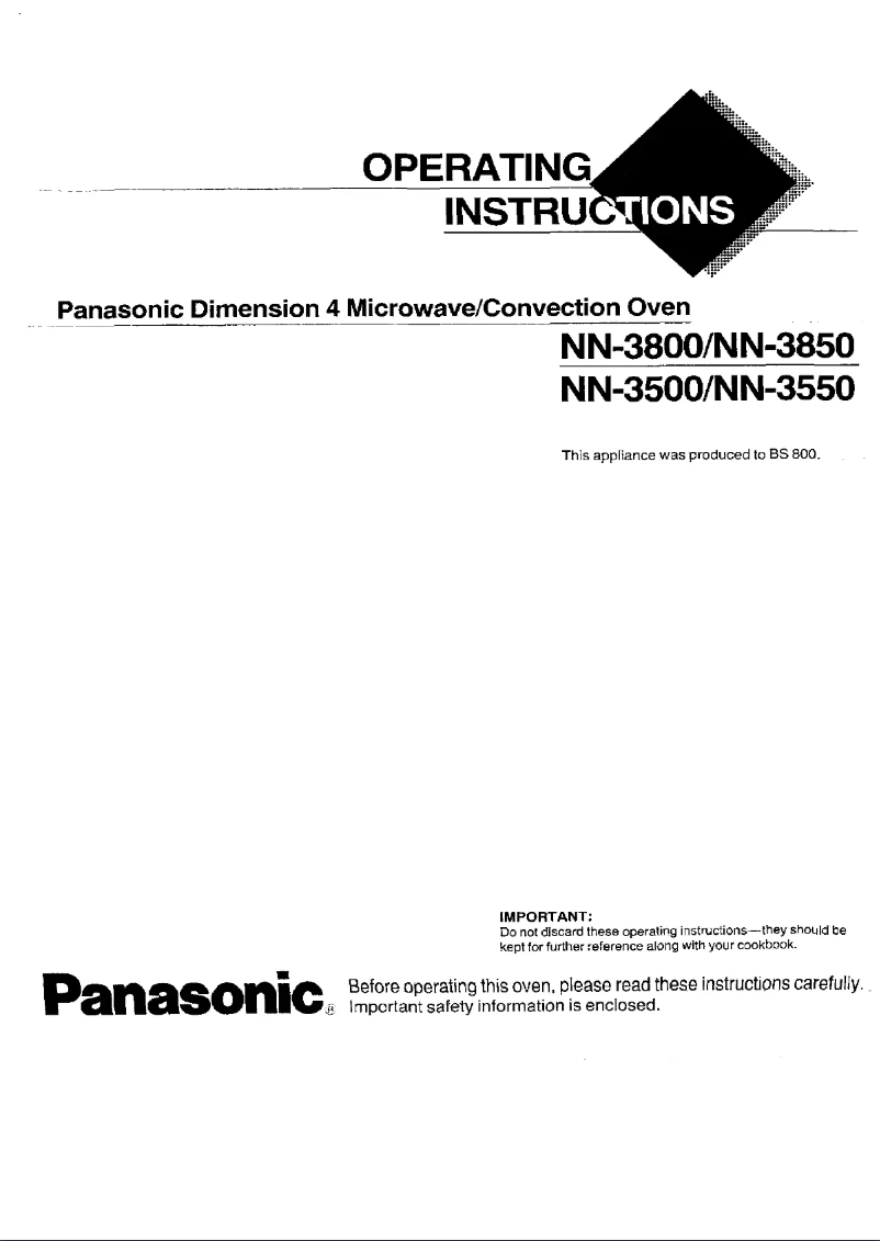 Imagen de la primera página del manual del dispositivo NN-3550