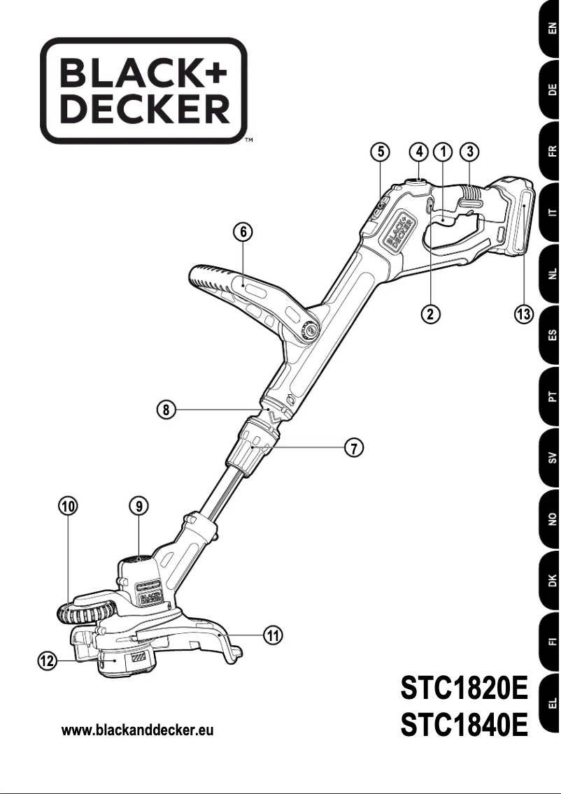 Página 1 del manual Manual de usuario Black & Decker STC1820EPCF