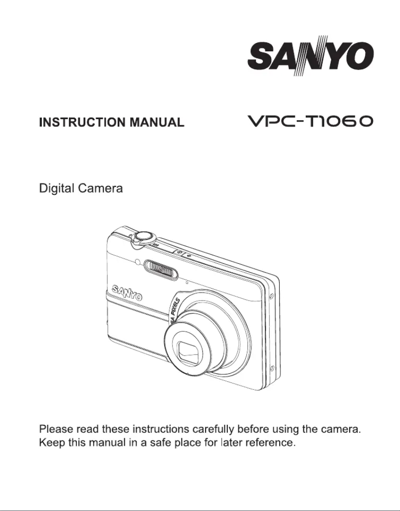 Page 1 de la notice Manuel utilisateur Sanyo VPC-T1060