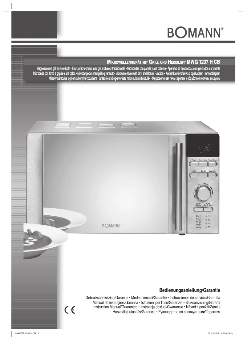 Image de la première page du manuel de l'appareil MWG 1237 H CB