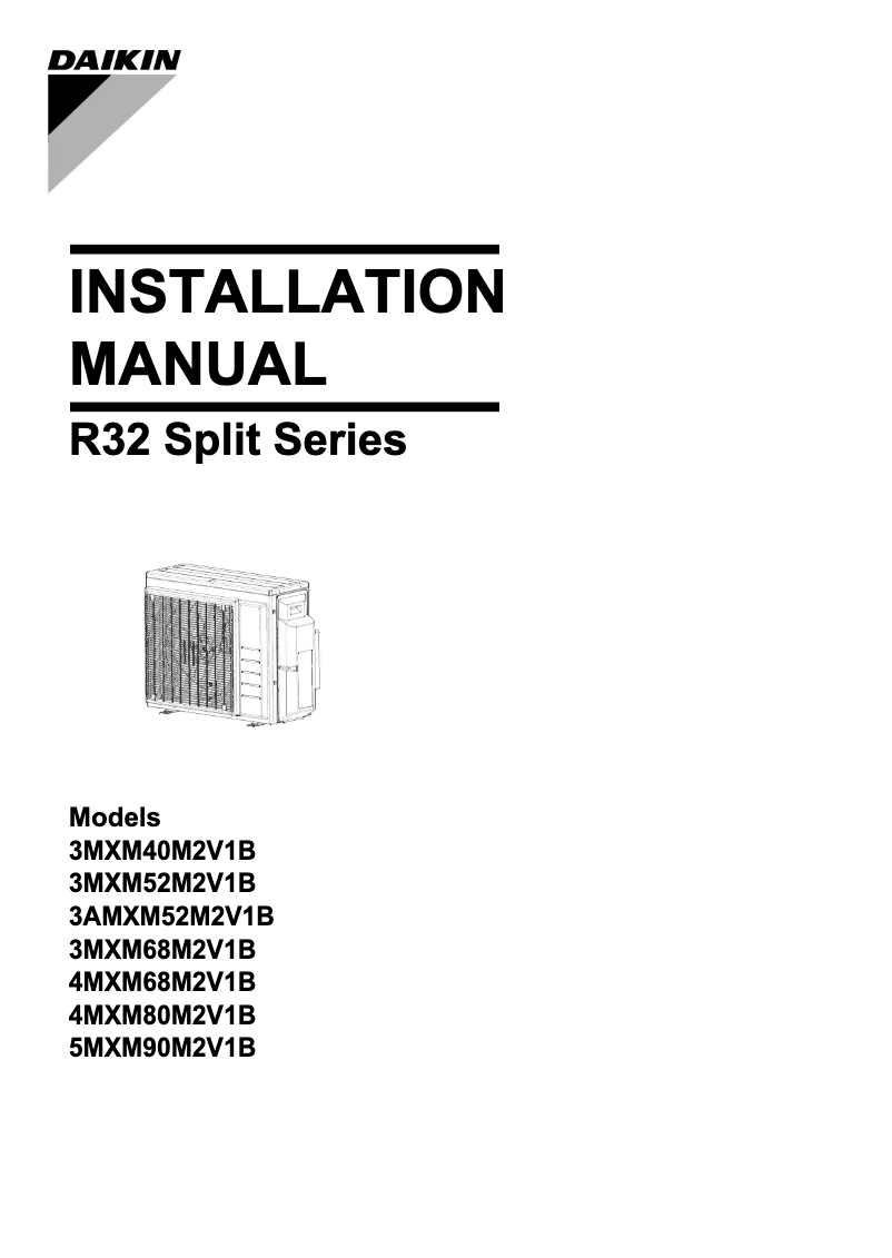 Página 1 del manual Manual de usuario Daikin 5MXM90M2V1B