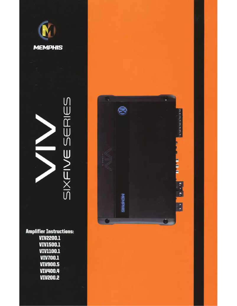 Page n°1 - Manuel utilisateur Memphis Audio VIV700.1