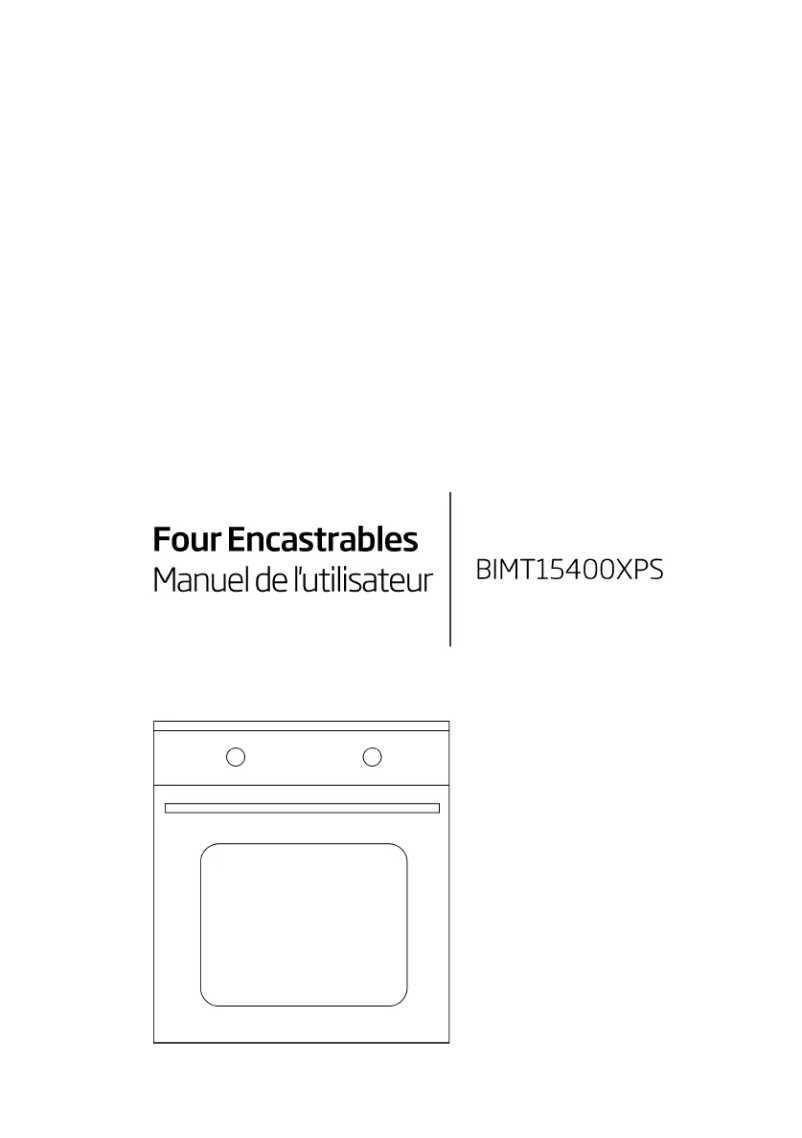 Page n°1 - Manuel utilisateur Beko BIMT 15400 XPS