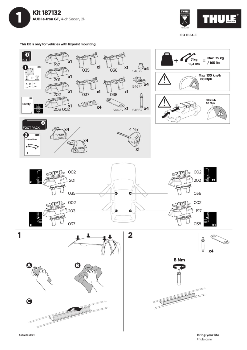Imagen de la primera página del manual del dispositivo Kit 187132