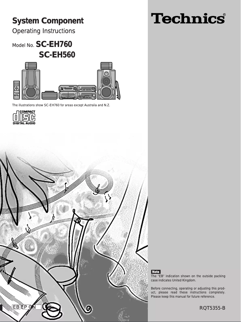 Image de la première page du manuel de l'appareil SC-EH760