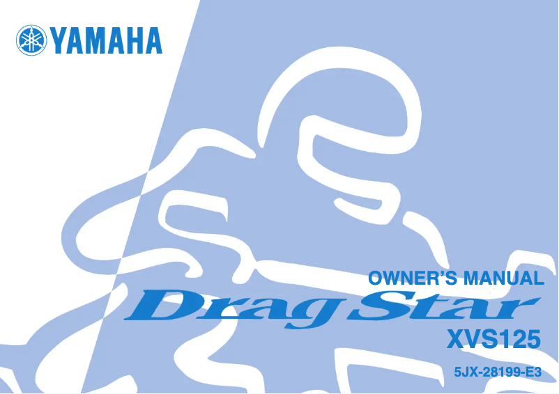 Image de la première page du manuel de l'appareil DragStar XVS125 (2003)