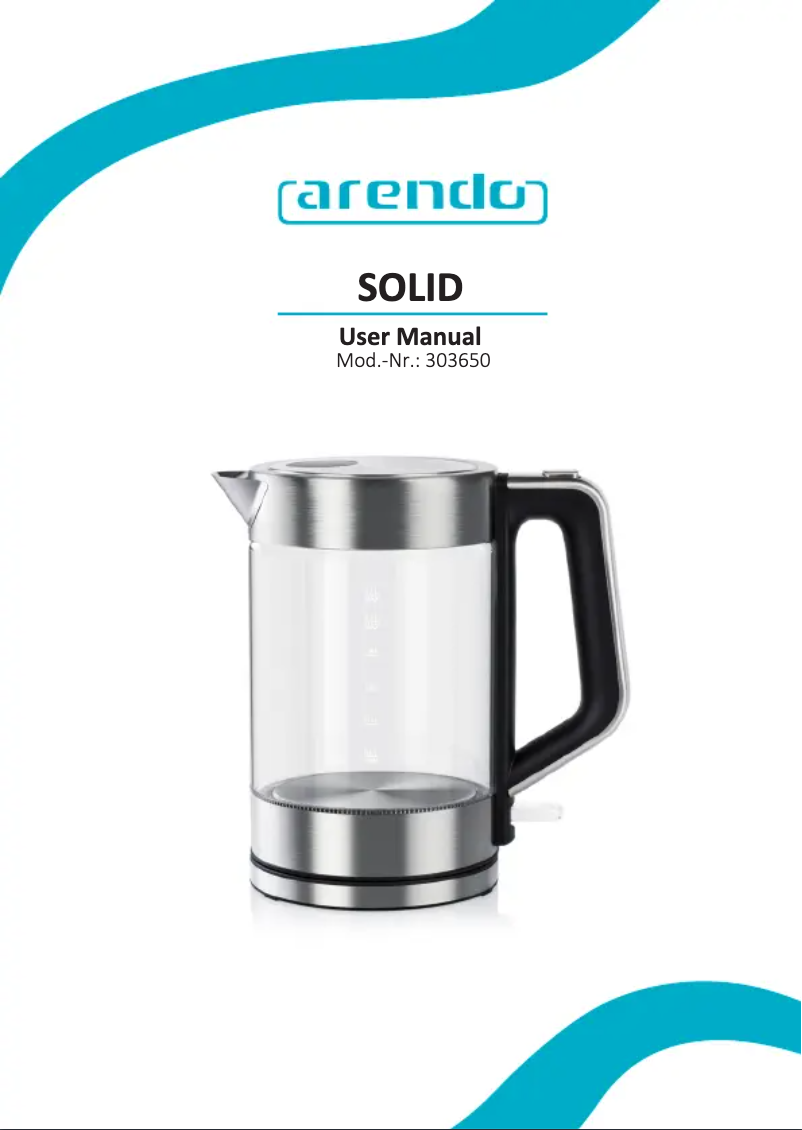 Page 1 de la notice Manuel utilisateur Arendo Solid 303650