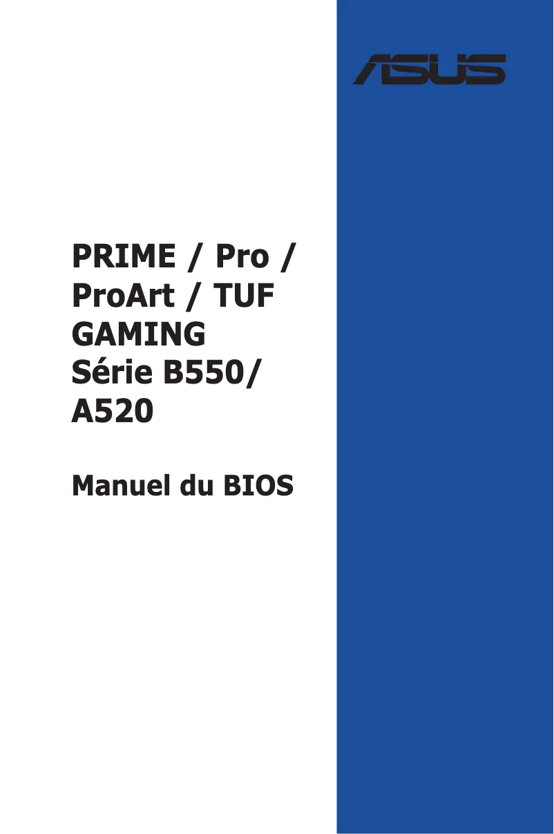 Image de la première page du manuel de l'appareil PRIME B550M-A