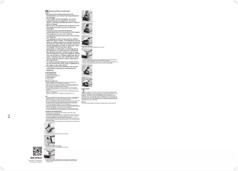 Page n°1 - Manuel utilisateur TriStar SZ-1932