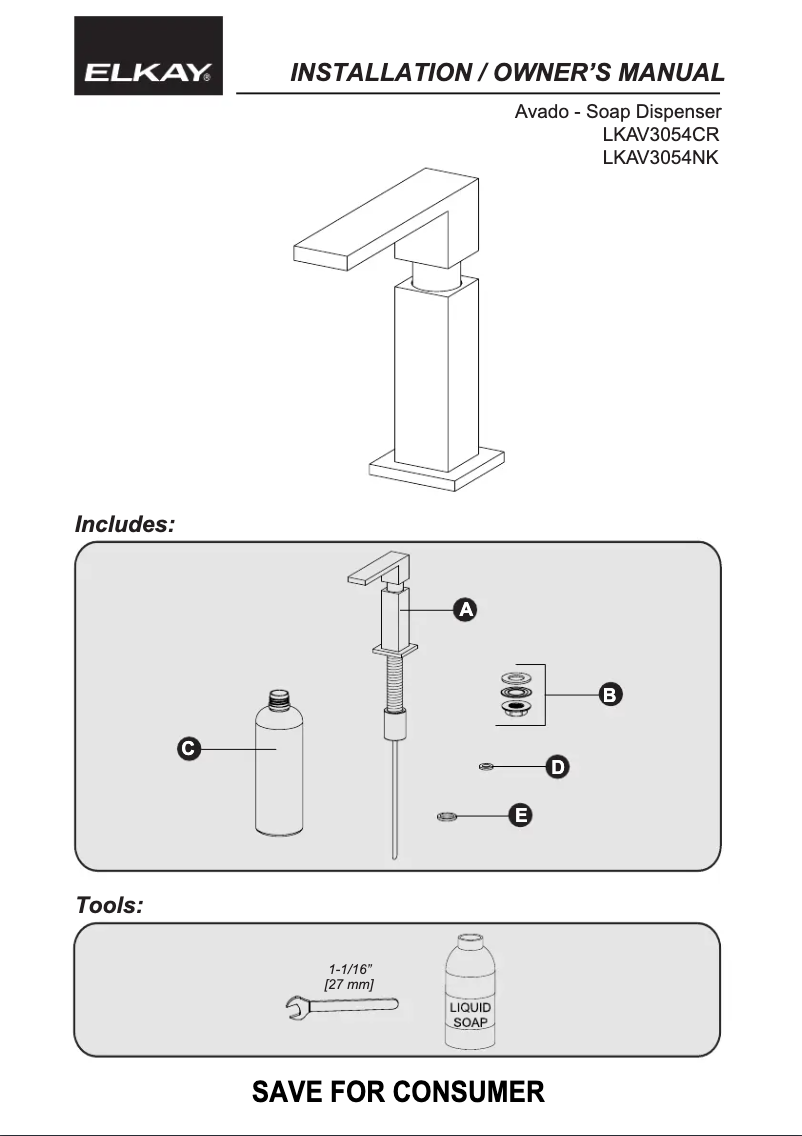 Imagen de la primera página del manual del dispositivo Crosstown LKAV3054NK