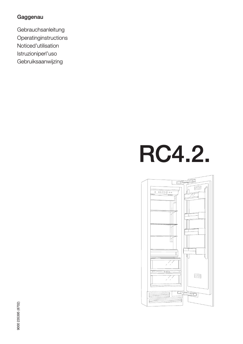 Image de la première page du manuel de l'appareil RC 472-200