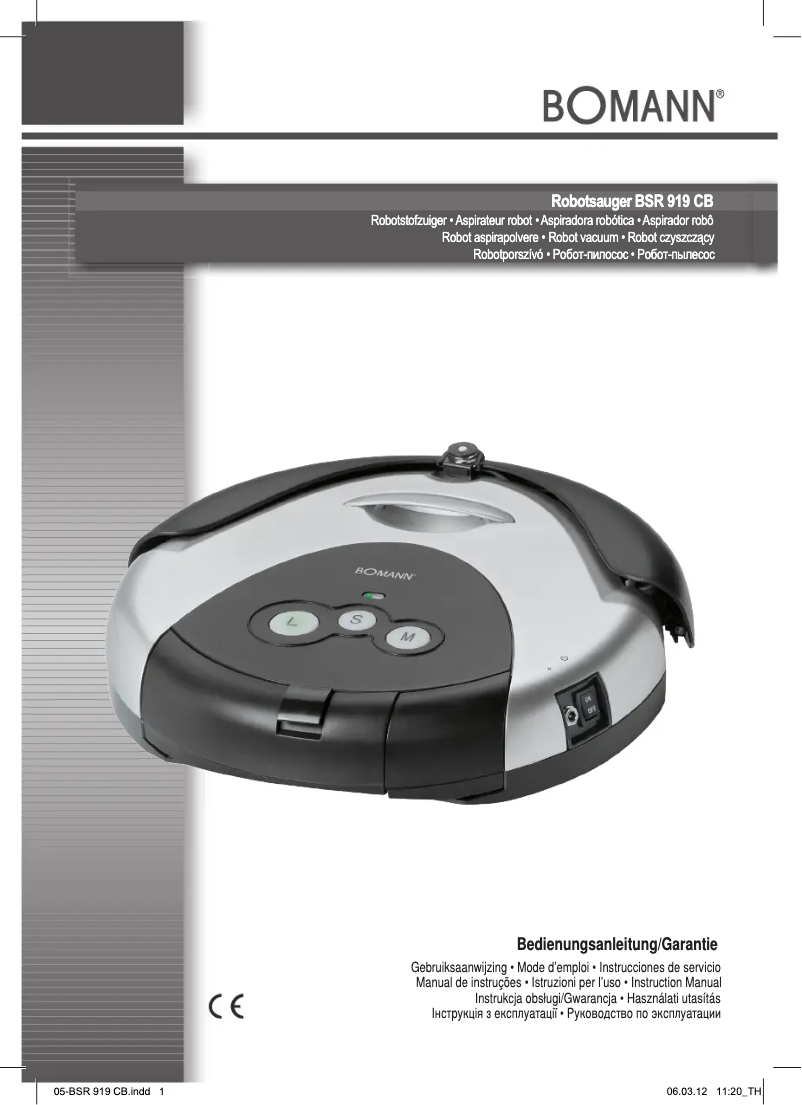 Page n°1 - Manuel utilisateur Bomann BSR 919 CB