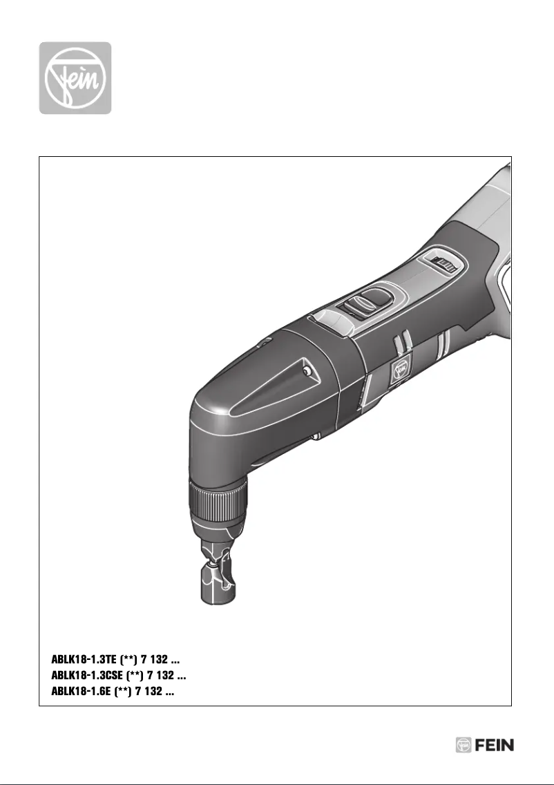 Page 1 de la notice Manuel utilisateur Fein ABLK 18 1.6 E Select