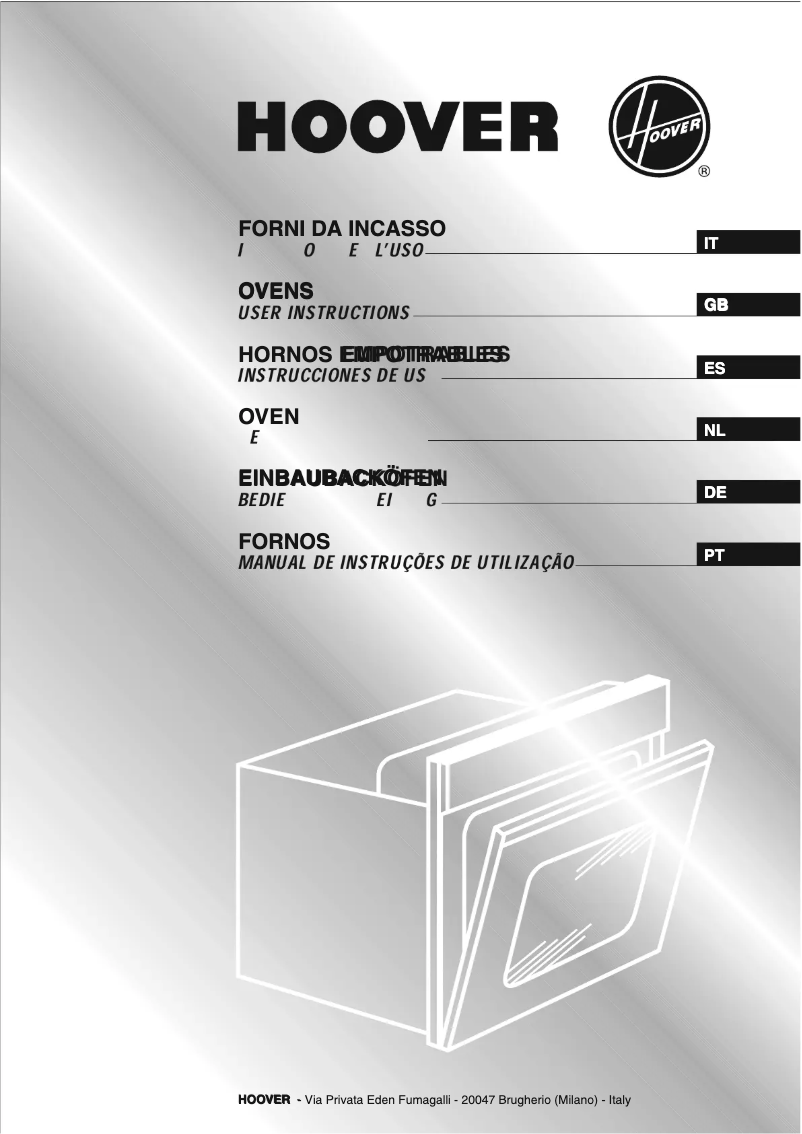 Page n°1 - Manuel utilisateur Hoover HOC1060X
