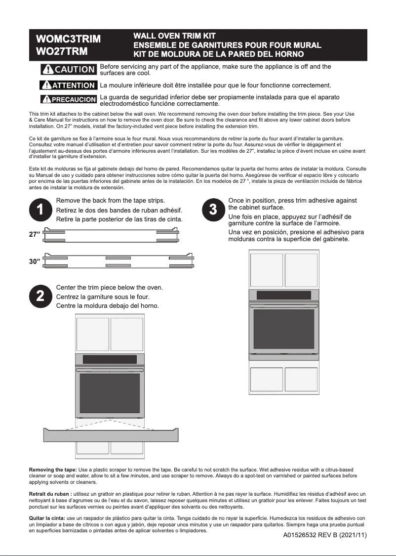 Página 1 del manual Manual de usuario Frigidaire WO27TRM3BB