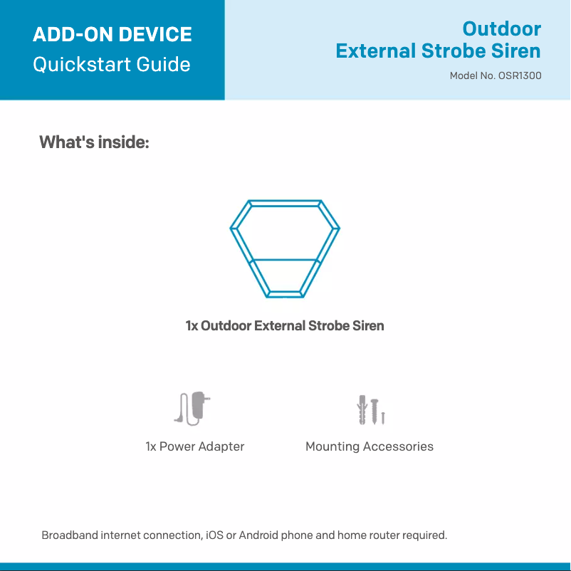 Image de la première page du manuel de l'appareil OSR1300