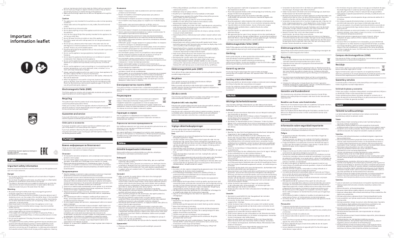 Page n°1 - Manuel utilisateur Philips HU3918