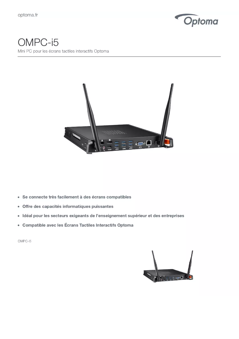 Image de la première page du manuel de l'appareil OMPC-i5