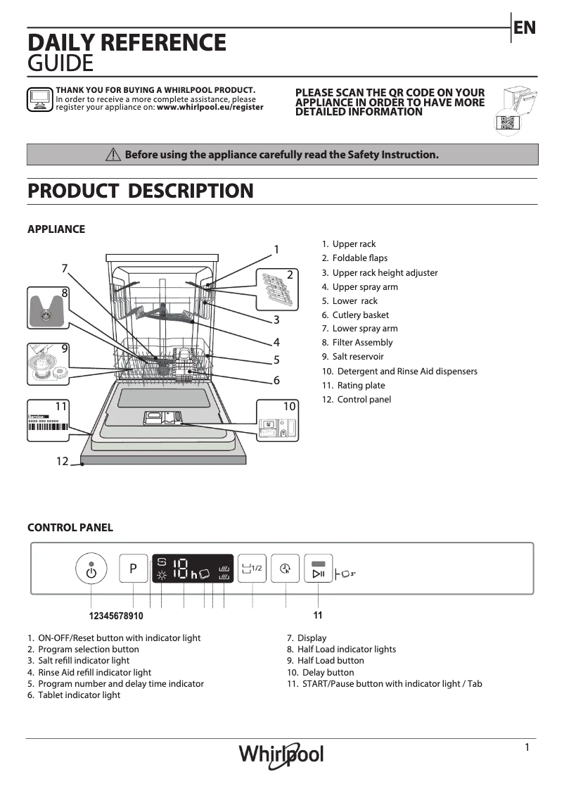Image de la première page du manuel de l'appareil WIC 3B26