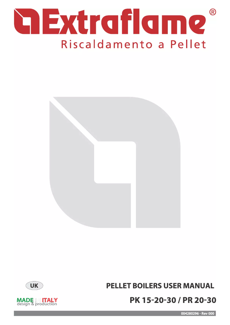 Page 1 de la notice Manuel utilisateur La Nordica Caldaia PK30