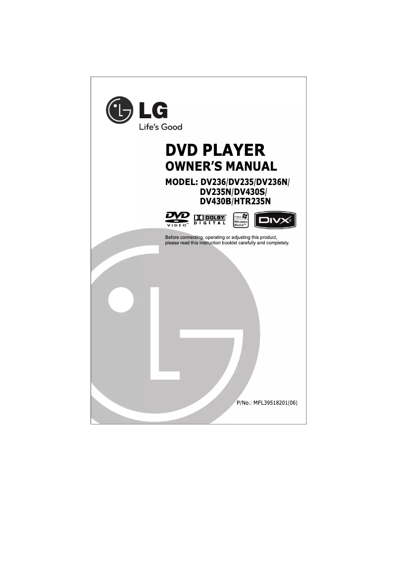 Página 1 del manual Manual de usuario LG HTR235N