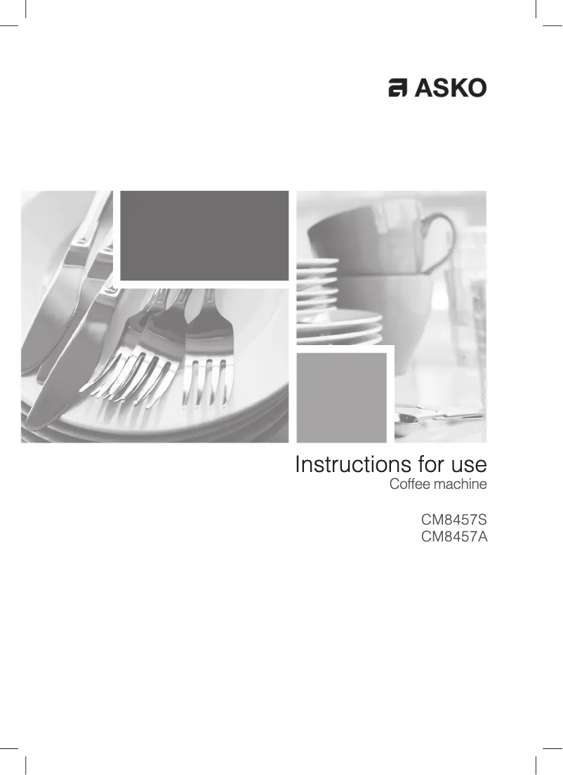 Page 1 de la notice Guide d'installation Asko CM8457A