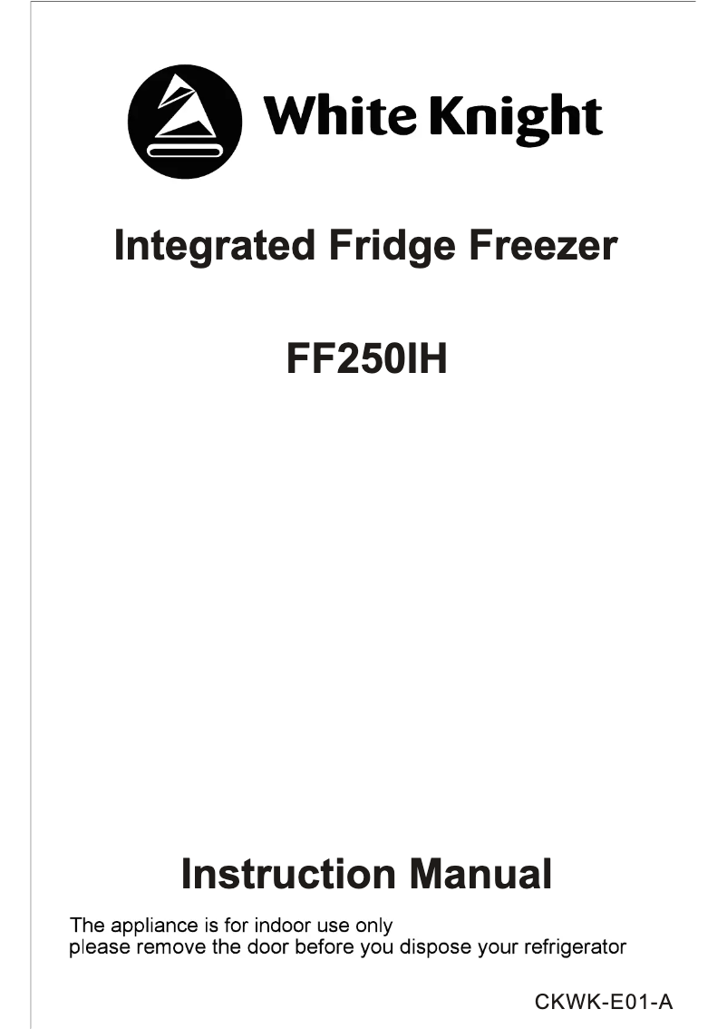 Page n°1 - Manuel utilisateur White Knight FF250IH