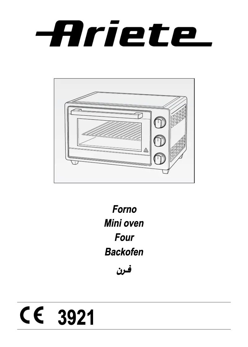 Page 1 de la notice Manuel utilisateur Ariete 3921