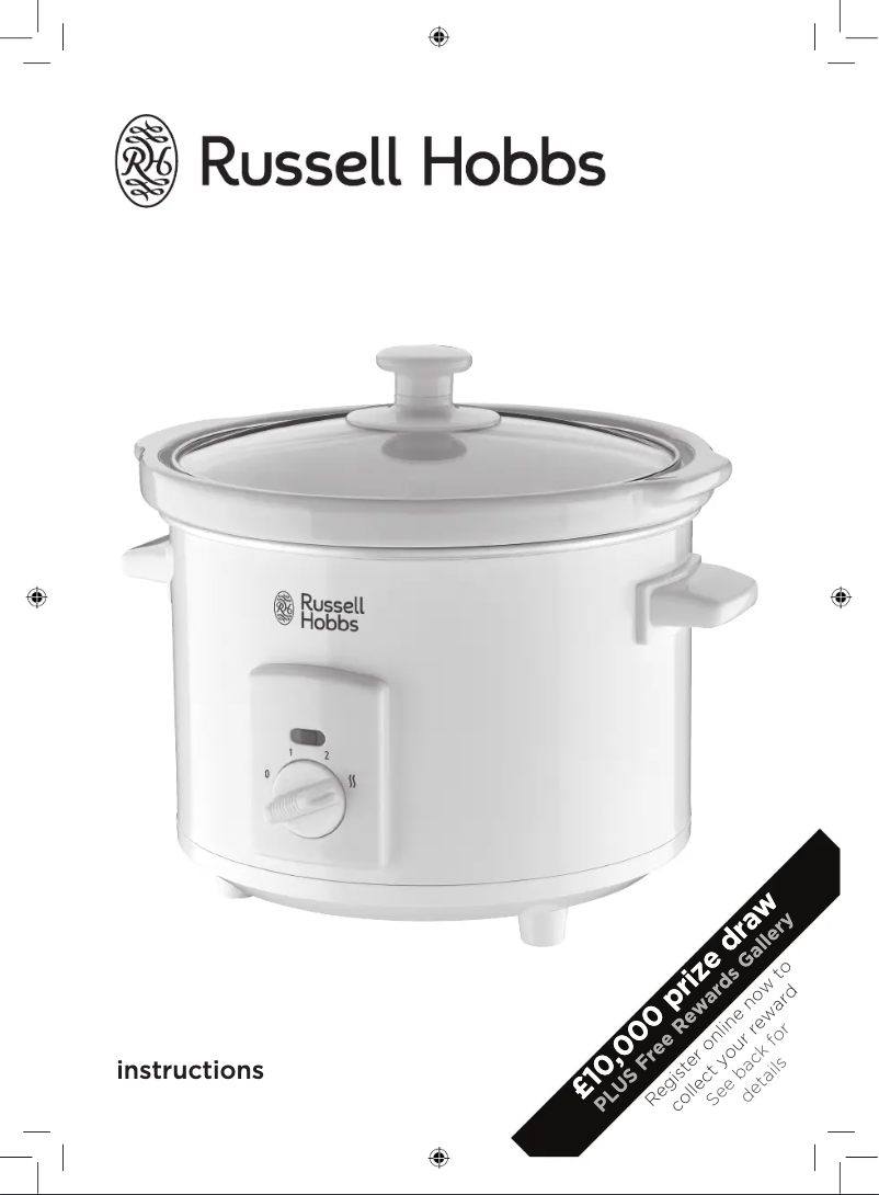 Page 1 de la notice Manuel utilisateur Russell Hobbs 19780