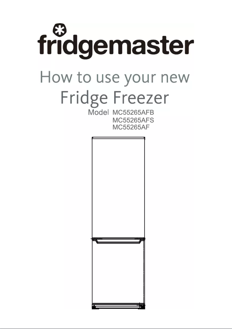 Página 1 del manual Manual de usuario Fridgemaster MC55265AFB
