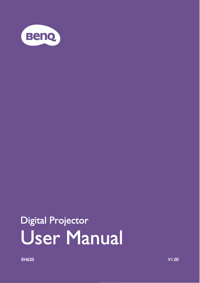 Page n°1 - Manuel utilisateur BenQ EH620