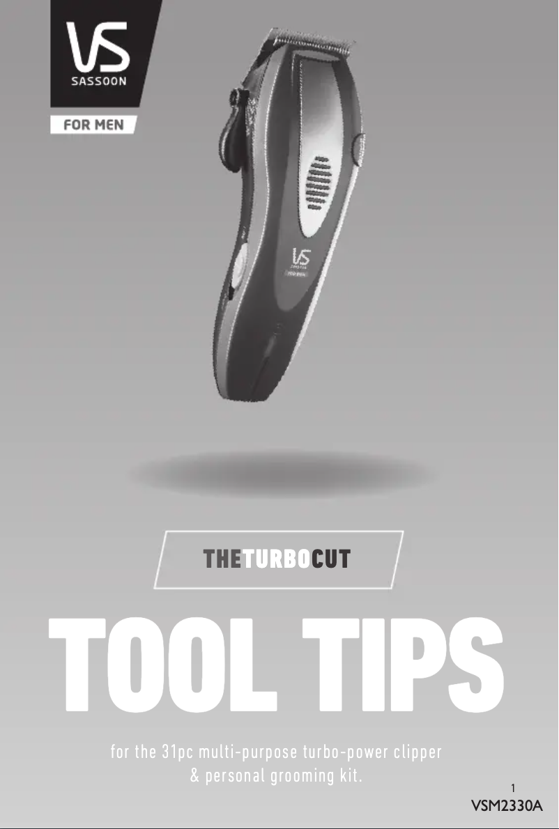 Página 1 del manual Manual de usuario VS Sassoon Turbo Pro VS318DA