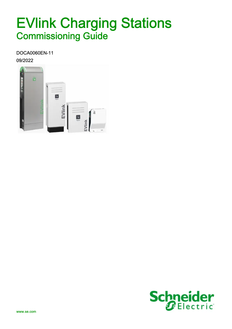 Página 1 del manual Guía de instalación Schneider EVH4S03N2