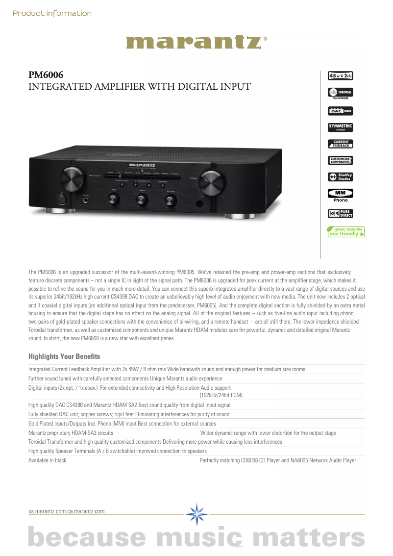 Image de la première page du manuel de l'appareil PM6006