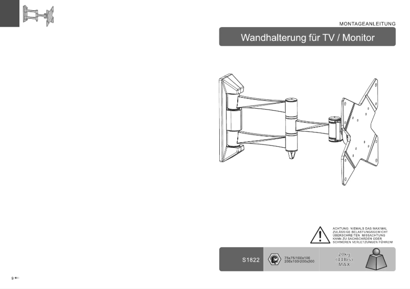Page 1 de la notice Manuel utilisateur Ricoo S1822