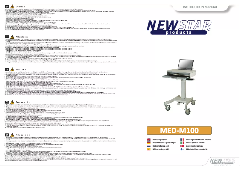 Page 1 de la notice Manuel utilisateur Newstar MED-M100