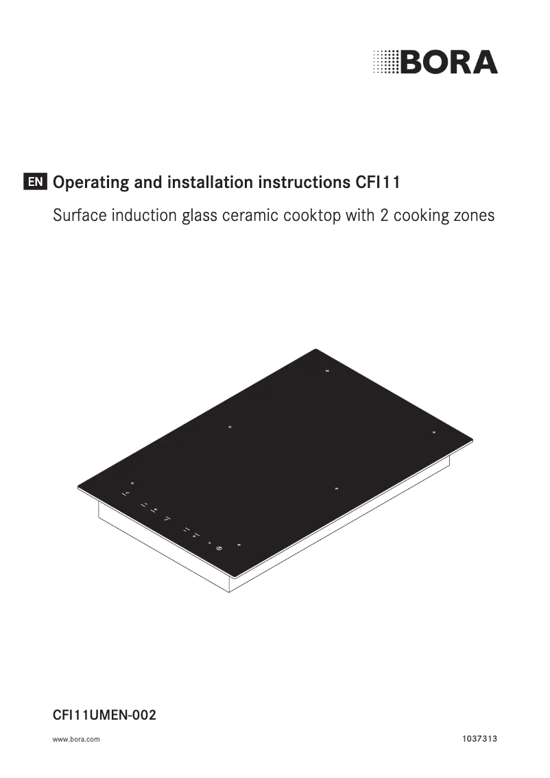 Page 1 de la notice Manuel utilisateur BORA CFI 11