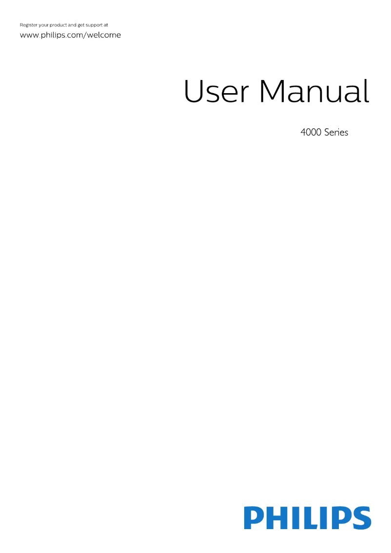 Page 1 de la notice Manuel utilisateur Philips 32PHT4012