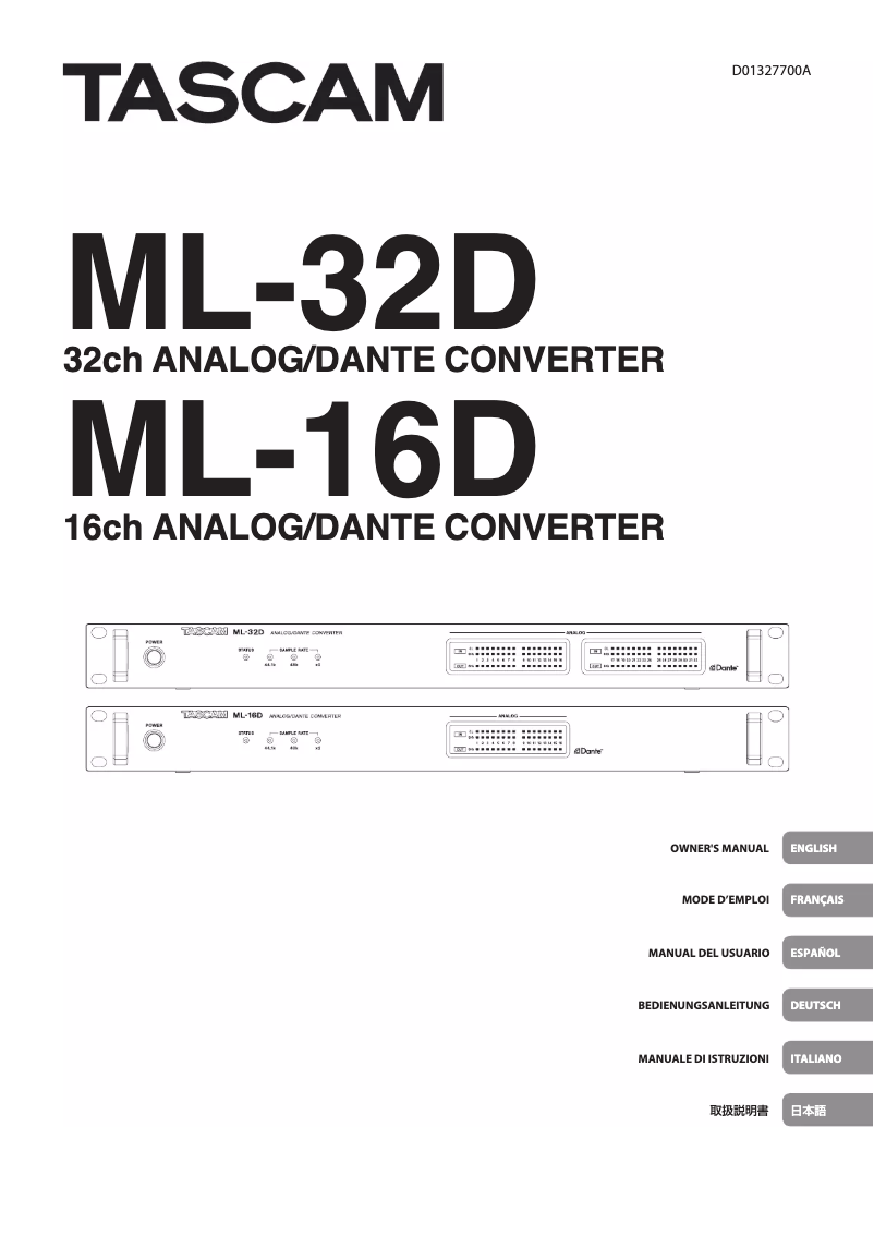 Image de la première page du manuel de l'appareil ML-32D
