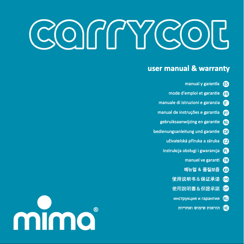 Page 1 de la notice Manuel utilisateur Mima Carrycot