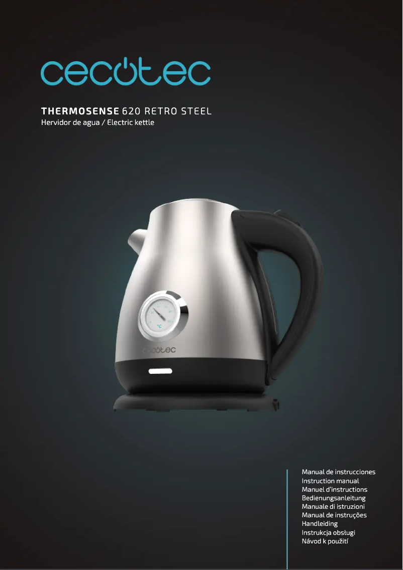 Page n°1 - Manuel utilisateur Cecotec Thermosense 620 Retro Steel