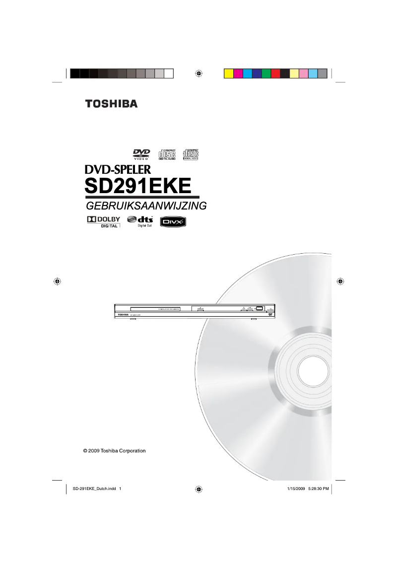 Page 1 de la notice Manuel utilisateur Toshiba SD291