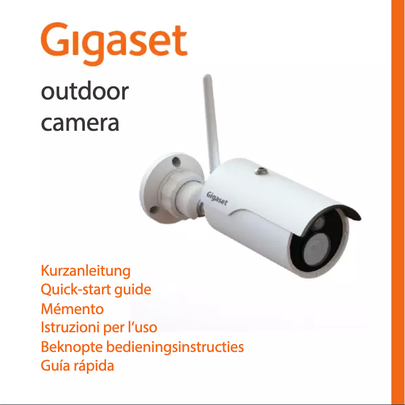 Page 1 de la notice Manuel utilisateur Gigaset Outdoor Camera