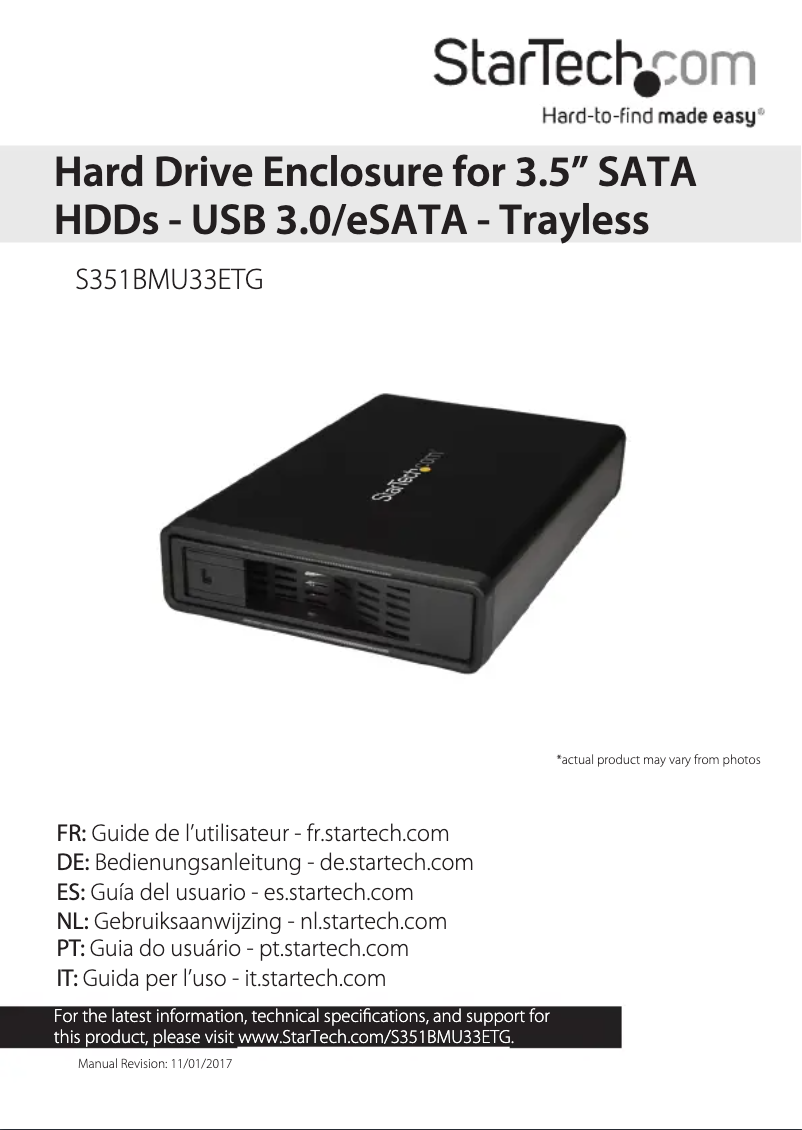 Image de la première page du manuel de l'appareil S351BMU33ETG