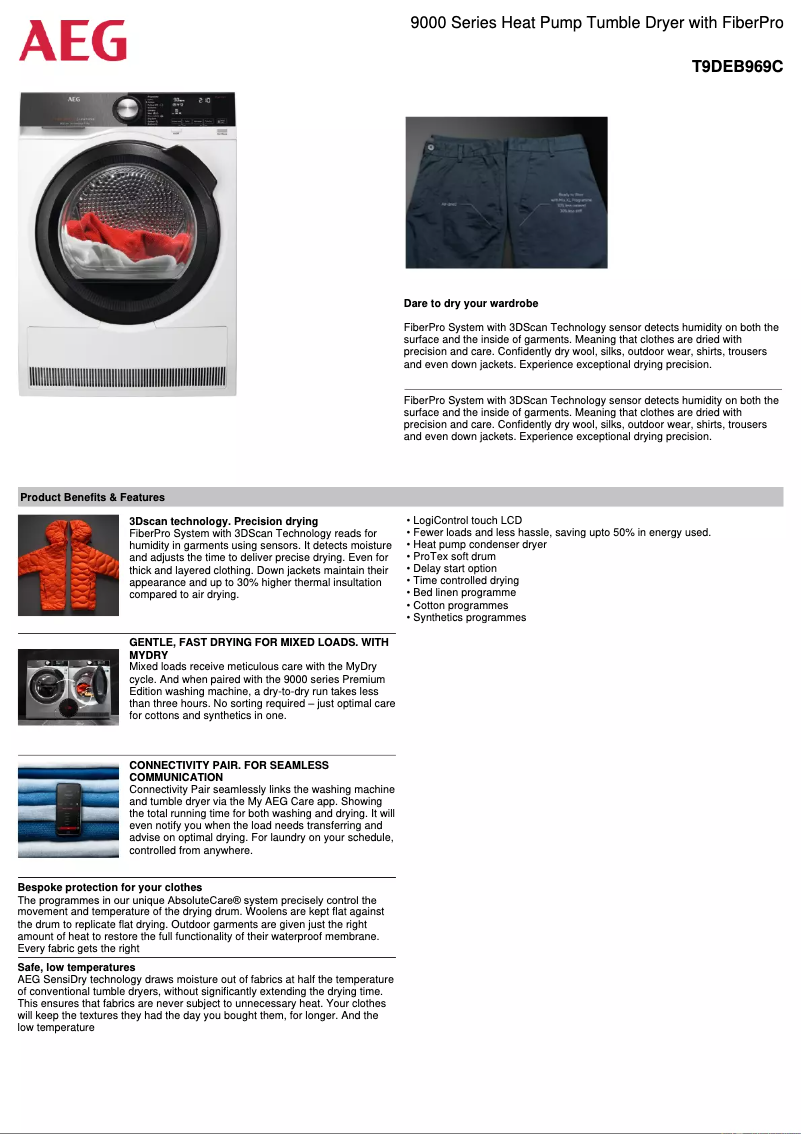 Image de la première page du manuel de l'appareil T9DEB969C