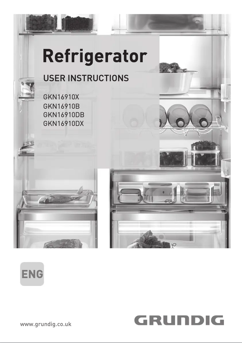 Page 1 de la notice Manuel utilisateur Grundig GKN 16910 X