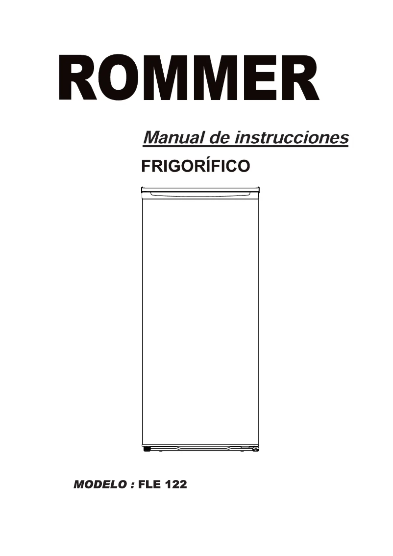 Página 1 del manual Manual de usuario Rommer FLE 122