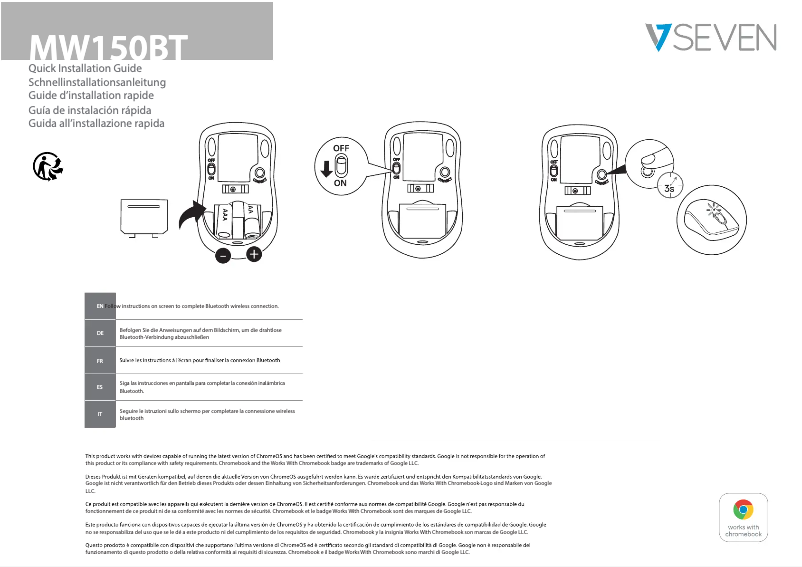 Page 1 de la notice Manuel utilisateur V7 MW150BT